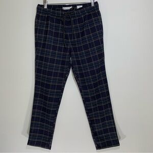 PacSun Black and Green Plaid Joggers